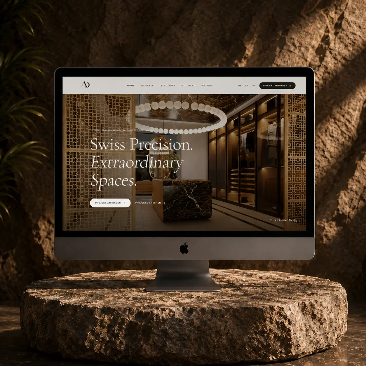 Nachher: die Website nach dem Redesign durch LuxWare